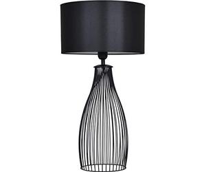 Light-Home Abajour Lampe de Chevet Chambre - Moderne Lampe De Table pour Chambre et Salon Élégante Lampe à Poser E27-65x35 cm - Noir/Noir…