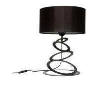 Light-Home Abajour Lampe de Chevet Chambre - Moderne Lampe De Table pour Chambre et Salon Lampe à Poser E27 - Noir et Noir