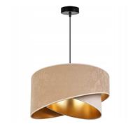 Light-Home Abat Jour Suspension Luminaire Lustre Industriel Milan - Moderne Abat Jour Plafond pour Chambre Salon et Cuisine - en Metal - Meringuée et Crème