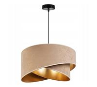 Light-Home Abat Jour Suspension Luminaire Lustre Industriel Milan - Moderne Abat Jour Plafond pour Chambre Salon et Cuisine - en Metal - Beige