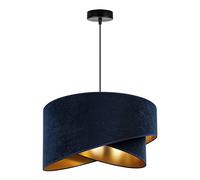 Light-Home Abat Jour Suspension Luminaire Lustre Industriel Milan - Moderne Abat Jour Plafond pour Chambre Salon et Cuisine - en Metal - Gaufré et Or