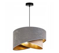 Light-Home Abat Jour Suspension Luminaire Lustre Industriel Milan - Moderne Abat Jour Plafond pour Chambre Salon et Cuisine - en Metal - Meringue et Gris