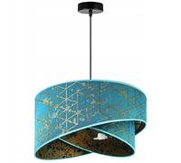 Light-Home Abat Jour Suspension Luminaire Lustre Industriel Milan - Moderne Abat Jour Plafond pour Chambre Salon et Cuisine - en Metal (Bleu)