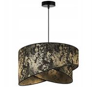 Light-Home Abat Jour Suspension Luminaire Lustre Industriel Milan - Moderne Abat Jour Plafond pour Chambre Salon et Cuisine - en Metal (Or et Noir)