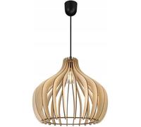 Light-Home Abat Jour Suspension Luminaire Lustre Industriel Timber - Moderne - en Metal et Bois - À 1 Lumières - Scandinave