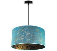 Light-Home Abat Jour Suspension Luminaire Lustre Industriel Werona - Classique Abat Jour Plafond pour Chambre Salon et Cuisine - en Metal - Bleu - 23 x 45 cm