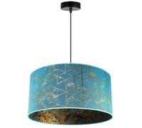 Light-Home Abat Jour Suspension Luminaire Lustre Industriel Werona - Classique - en Metal - Bleu - 23 x 45 cm