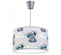 Light-Home - KOALE - Abat Jour Suspension Luminaire Lustre - E27 - Classique 1-Lumières 35 cm - Gris Koala