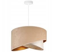 Light-Home Milan Abat Jour Suspension Luminaire Lustre Industriel - Moderne Abat Jour Plafond pour Chambre Salon et Cuisine - en Metal - Beige Monserta - Blanc