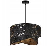 Suspension Luminaire Lustre Light-Home - modèle MILAN - Moderne Abat Jour Plafond - en Metal - Noir et or II
