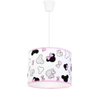 Light-Home - MINNIE - Abat Jour Suspension Luminaire Lustre - Moderne Abat Jour Plafond - Métal et Tissu - E27-1-Lumières 20 cm - Blanc et Rose