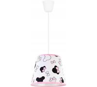 Light-Home - MINNIE - Abat Jour Suspension Luminaire Lustre - Moderne Abat Jour Plafond - Métal et Tissu - E27-1-Lumières - Blanc et Rose