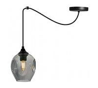 Light-Home Prage Spider Abat Jour Suspension Luminaire Lustre Araignée - Moderne Abat Jour Plafond - Verre - À 1 Lumières - Graphite