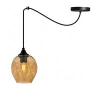 Light-Home Prage Spider Abat Jour Suspension Luminaire Lustre Araignée - Moderne Abat Jour Plafond - Verre - À 1 Lumières - Miel