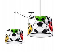 Light-Home - SPIDER SOCCER - Abat Jour Suspension Luminaire Lustre - E27 - Spider 1-Lumières - Jaune, Rouge et Vert