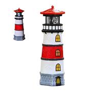 Light-house Lamp, Solar LED Statue Decoration, 11 x 10 x 30 cm Waterproof Rotating light-house Light, Outdoor Garden Landscape Lighting For Yard Patio Courtyard Lawn Pathway Walkway Decorative Use