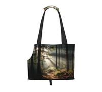 Light in The Forest Sac à bandoulière pour animal de compagnie Motif pliable Petit chat et chien