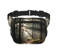 Light in the Forest Sac banane tendance tendance unisexe pour le voyage et le sport