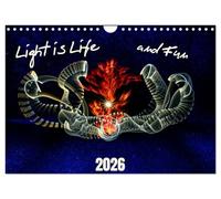 Light is Life and Fun (Wall Calendar 2026 DIN A4 landscape), CALVENDO 12 Month Wall Calendar: Light painting is a creative type of photography that is a lot of fun.