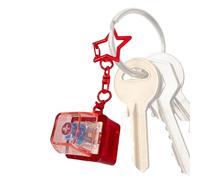 Light Keyboard Fidget, Star Design Sensory Button, Clicker Key Ring Toy, Fun Interactive Stress Relief Tool Adults Kids Usage, Ideal for Classroom School Work Home Car Bedroom Living Room Usage