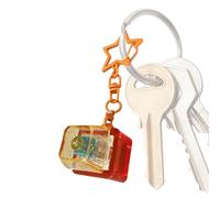 Light Keyboard Fidget, Star Design Sensory Button, Clicker Key Ring Toy, Fun Interactive Stress Relief Tool Adults Kids Usage, Ideal for Classroom School Work Home Car Bedroom Living Room Usage