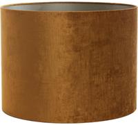 Light & Living - Abat-jour Cylindre Gemstone - Or - Ø55x41cm - Abat-jour en tissu pour E27