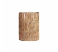 Light & Living Abat-jour Lanzano - Marron - 25x25x30cm - Rond - Textile - Abat-jour pour lampe de table