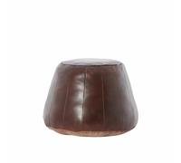 Light & Living Dovio Pouf rond pour salon et chambre d'enfant Marron Ø 56 x 42 cm