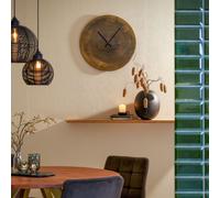 Light & Living - Horloge LICOLA - 74x2x74cm - Bronze