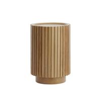 Light & Living Kiyose Table d'appoint ronde en bois naturel Ø 33 cm pour salon et chambre à coucher