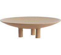 Light&living Plateau sur pied Ø40x11 cm TABUA sable+marron clair moucheté