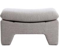 Light & Living Pouf DASHA en bois gris clair - 80x40x48,5 cm