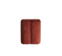 Light & Living Pouf Nalani - Bordeaux - 38x38x45cm - Autre - Textile - Tabouret - Coussin d'assise - Repose-Pieds
