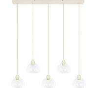 Light & Living - Suspension - Bisho - beige - verre - grande lampe de table - E27 - 2982243