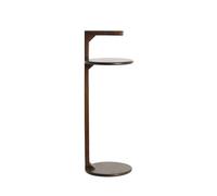 Light & Living Table d'appoint Delmino - Marron chocolat - Ø26x77cm - Ronde - Bois - Petite table - Table basse - Table de chevet - Table de canapé - Convient pour le salon et la chambre à coucher