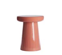 Light & Living Table d'appoint Nunoa - Rouge clair - Ø41cm - Rond - Métal - Table basse d'appoint pour Salon - Chambre et Canapé
