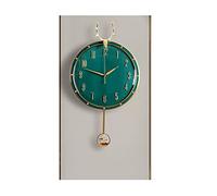 Light Luxury Deer Head Wall Clock Home Living Room Creative Atmosphere Wall Watch Clock Art Simple Fashion Wall Clock Red (Green)