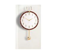 Light Luxury Deer Head Wall Clock Home Living Room Creative Atmosphere Wall Watch Clock Art Simple Fashion Wall Clock Red (Red)