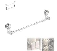 Light Luxury No-Punch - Retractable Suction Cup Towel Bar, Punch-Free Towel Hanging Rod, Adjustable Suction Cup Towels Bars, Suctions Cups Towels Racks for Bathroom Shower (White,30-60CM)