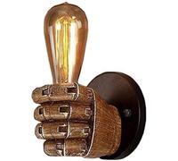 Light Mall Lampe Murale Applique Murale Light Porche Light Retro Creative Industrial Wind Fist Shade Hand Tenant Une Ampoule pour Le Porche Balconie Patio Porte Asle Garage Garage CHEAUX INDOR
