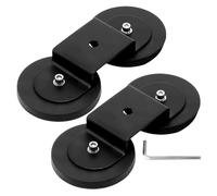 Light Mount, Magnetic LED Base, 2-Piece Aluminum Alloy Bracket, Strong Suction No-Drill Design, Anti-Slip Hold Portable Compact Ideal for Outdoor, Roof, and Vehicle Use