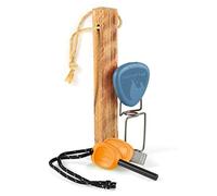 Light My Fire Allume Feu Survie - Kit 3 en 1 Pierre A Feu Survie, Bois d'Amadou & Fourchette Barbecue - Kit Pierre A Feu Briquet Amadou & Fourchette A Barbecue - Idéal BBQ, Camping, Feux de Camp