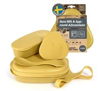 Light My Fire Kit de Vaisselle de Camping Boîtes Repas 6 Pièces - Lunch Box avec Ustensile 3-en-1 - Empilable, Réutilisable, sans BPA, Passe au Lave-Vaisselle - pour Pique-Nique, Camping 1 Personne