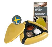 Light My Fire Salière et Poivrière de Camping - Salière et Poivrière de Voyage - - Récipient à Épices de Voyage Portable pour Pique-Nique, sans BPA, MustyYellow