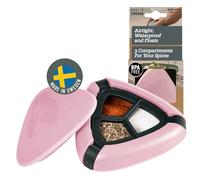 Light My Fire Salière et Poivrière de Camping - Salière et Poivrière de Voyage - - Récipient à Épices de Voyage Portable pour Pique-Nique, sans BPA, DustyPink