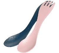 Light My Fire Spork Original - Fourchette Cuillère de Camping pour Enfants - Couvert de Camping 2-en-1 - Fourchette-Cuillère Réutilisable (2pack Little HazyBlue/DustyPink)
