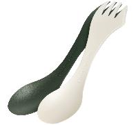 Swedish Spork Original - Fourchette Cuillère de Camping - Couvert de Camping 3-en-1 - Couteau et Fourchette-Cuillère réutilisables - Couvert Multi Fonction sans BPA (2pack SageGreen/Cream)