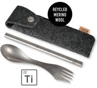 Light My Fire Spork & Straw Kit Titanium