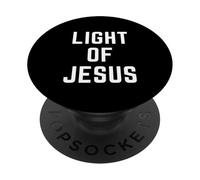 Light of Jesus Christian Faith Bible Culte Vêtements PopSockets PopGrip Adhésif