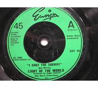Light Of The World - Light Of The World I Shot The Sherriff 7" Ensign ENY46 EX 1980 there is 2mm drill hole in label rim